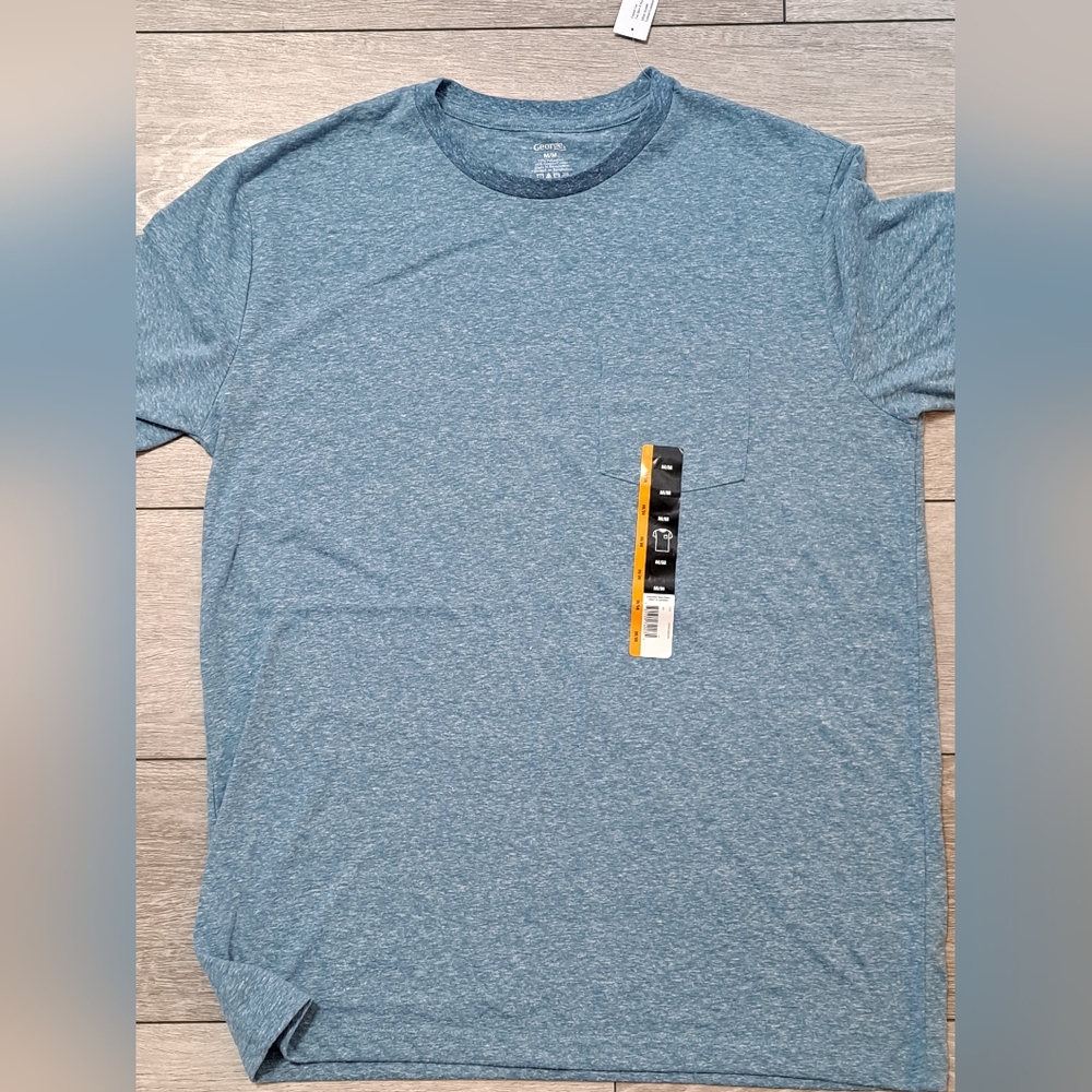 Brand New George Men's Blue Pocket T-Shirt